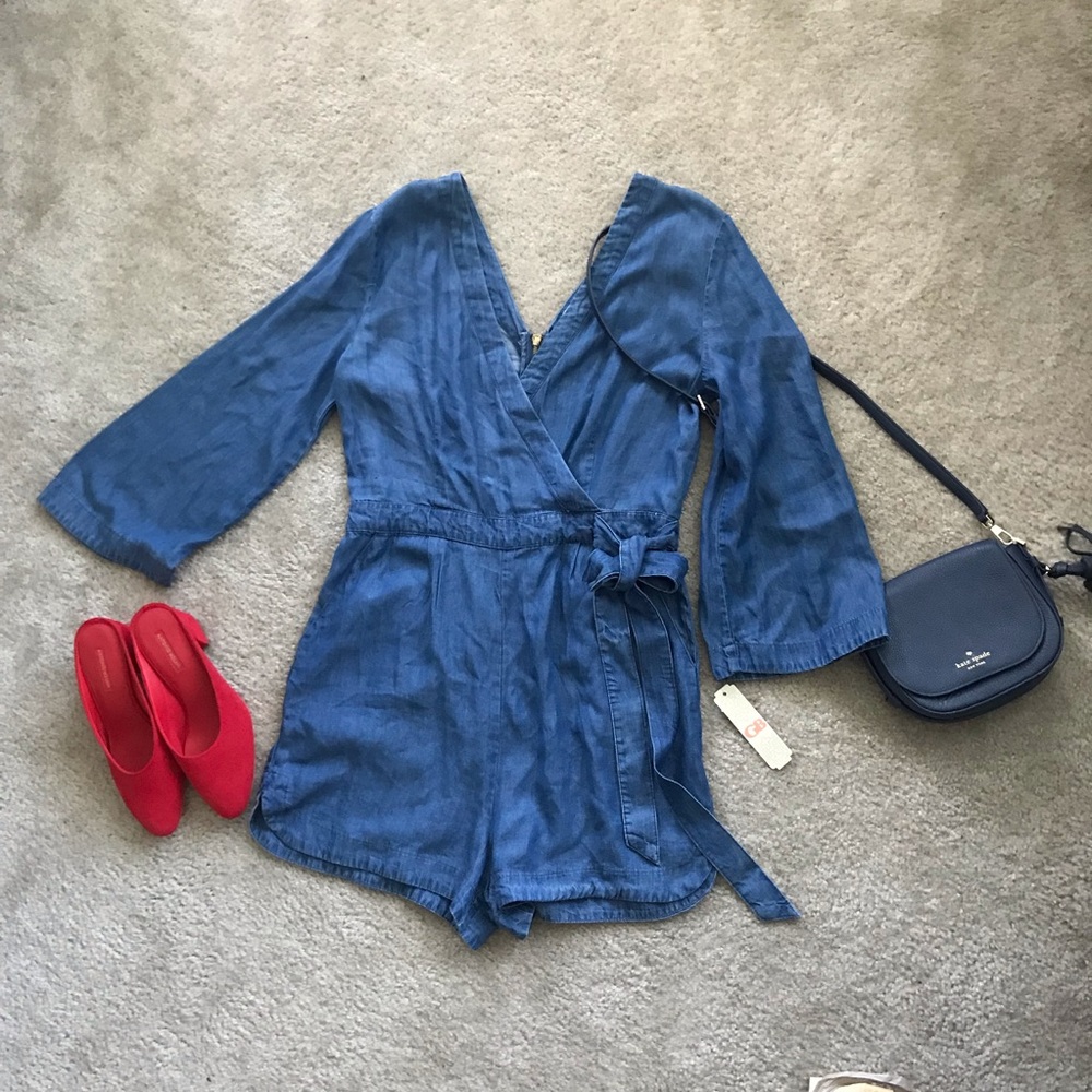 NWT Gianni Bini Denim Romper